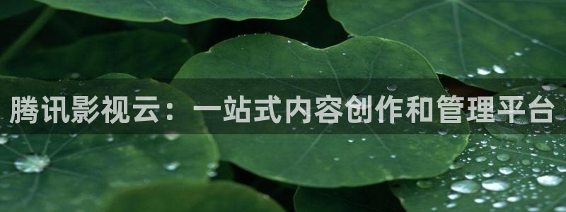 琪琪永久影院：腾讯影视云：一站式内容创作和管理平台